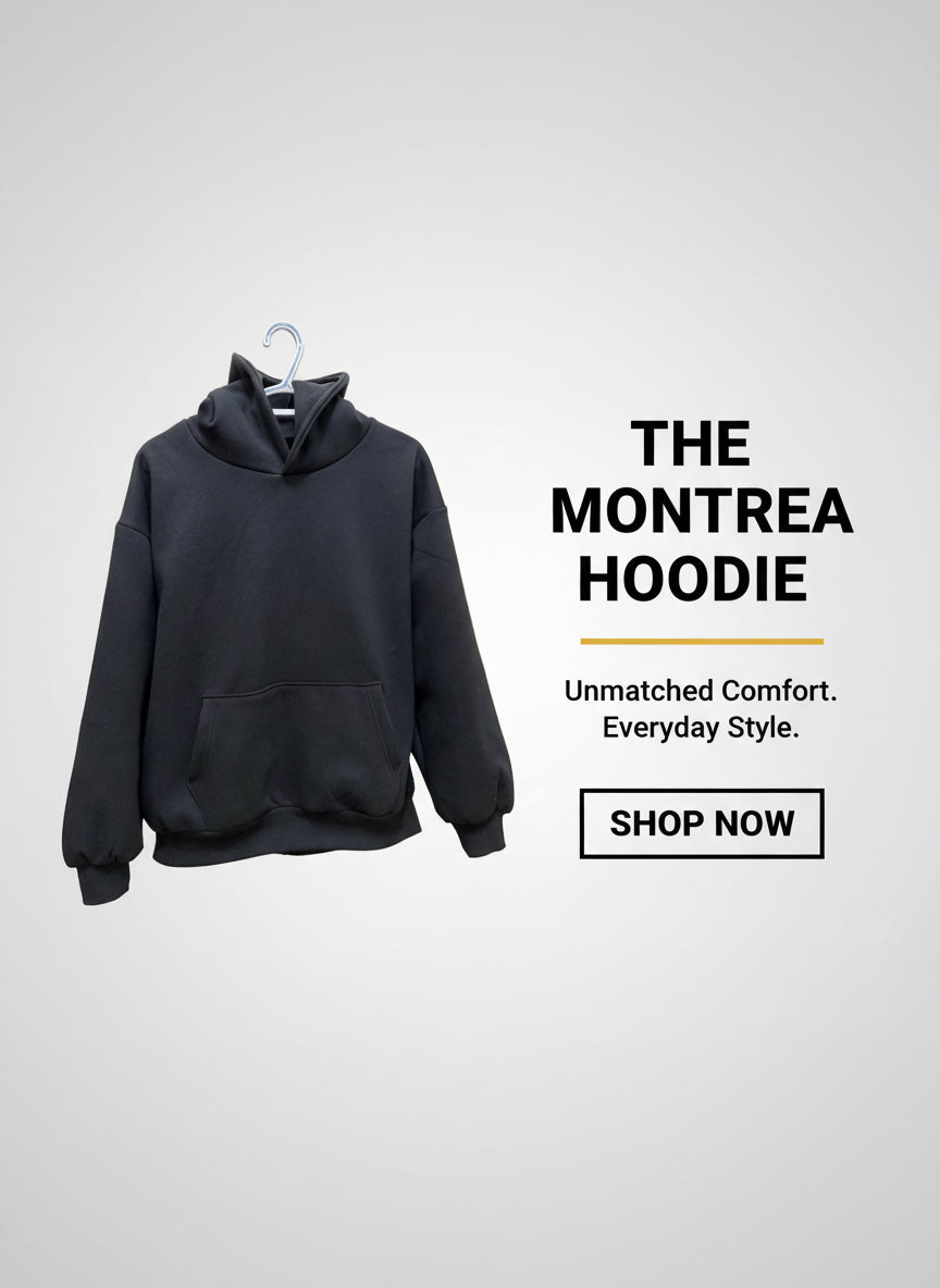 Montrea Unisexual Luxury Heavyweight Oversized Hoodie - 100% Cotton Valvet (420 GSM)